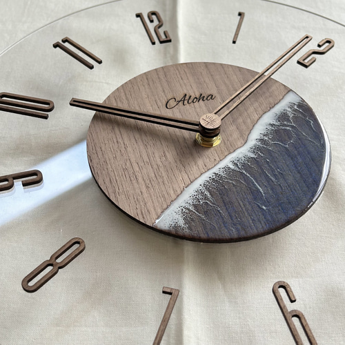 海 壁掛け時計 インテリア ナチュラル オーシャンアート シンプル 大人