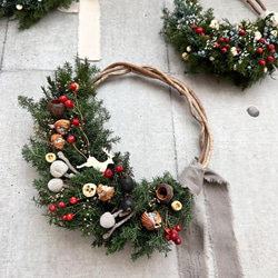 受注！再‥販！クリスマスリース プリザーブドフラワー リース la vonde