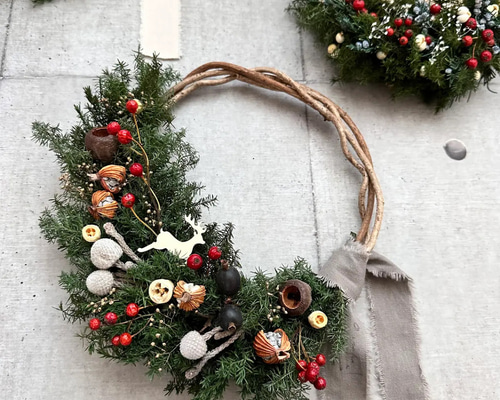 受注！再‥販！クリスマスリース プリザーブドフラワー リース la vonde