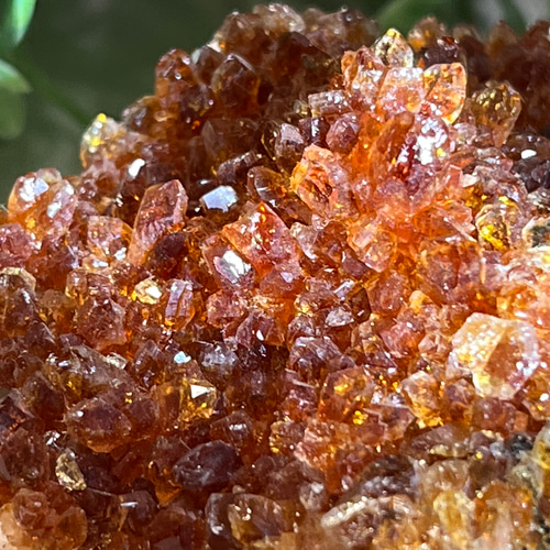 コニャックカラー✴︎ シトリンクォーツ 原石 クラスター 台座付き