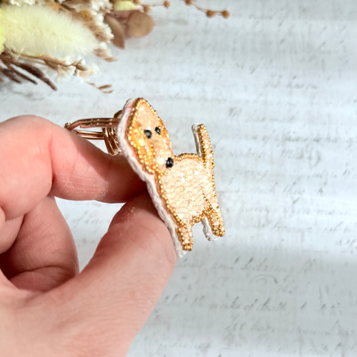 【サンコウチョウ】ビーズ刺繍ブローチバッグチャーム b7eb65a2793bb82e8f71d9ef2c984d