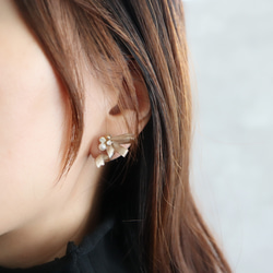 <カラーが選べる>おりぼんピアス/イヤリング 5枚目の画像