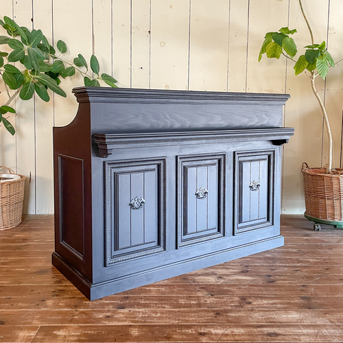 アンティークカウンターテーブル（W1300ダークグレー） キッチン