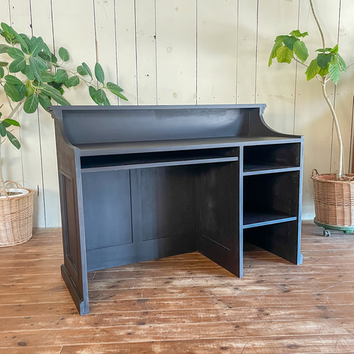 アンティークカウンターテーブル（W1300ダークグレー） キッチン