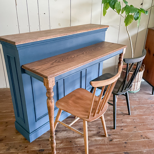 アンティークカウンターテーブル（W1300ダークグレー） キッチン