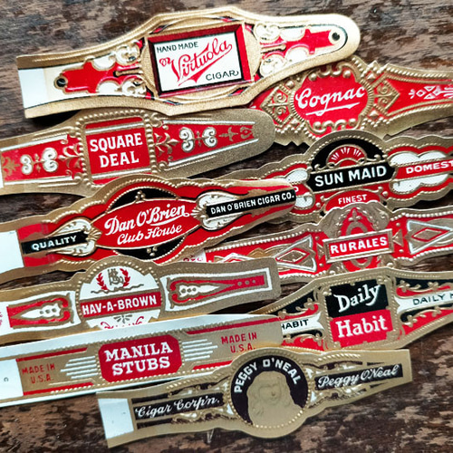 Special10枚！Vintageシガーバンドラベル【U.S.A.】 DA-CO127 包装紙