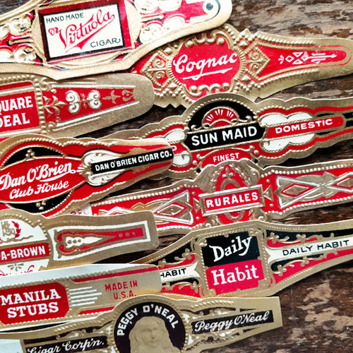 Special10枚！Vintageシガーバンドラベル【U.S.A.】 DA-CO127 包装紙