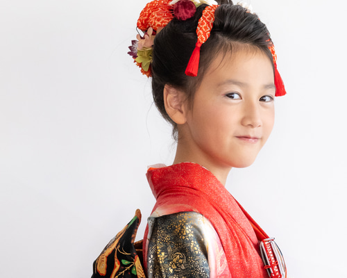 半額以下　一度のみ使用　七五三用 花飾り 7歳　かのこ 半額以下一度のみ使用七五三用 花飾り 7歳かのこ