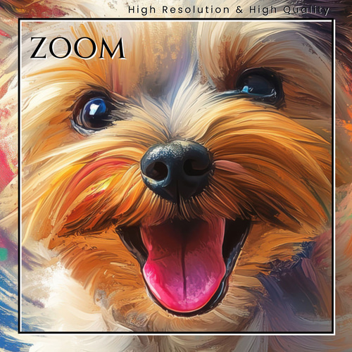 虹色の人生 - ヨークシャーテリア犬 No.1】ヨーキー・レインボー