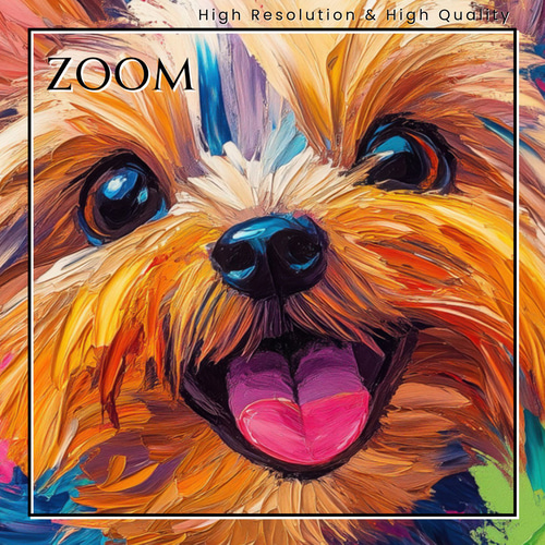 虹色の人生 - ヨークシャーテリア犬 No.2】ヨーキー・レインボー