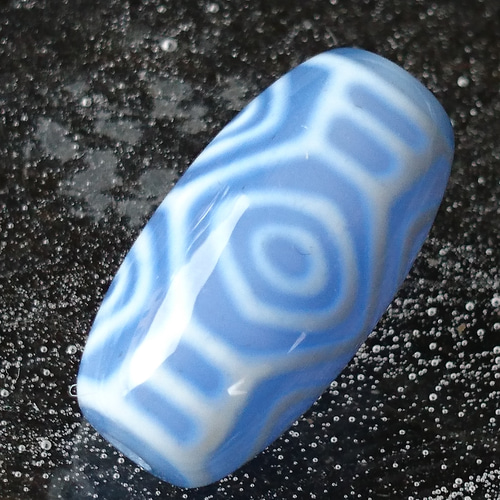 すっぎょい珍しい！青玉髄天珠たん！すっぎょい！ 極上✨青玉髄✨龍眼天珠 ビーズ F* 通販 18411948｜Creema(クリーマ)