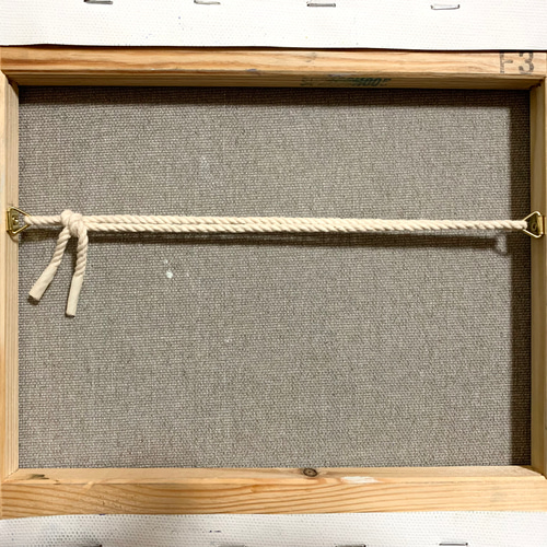 原画 油絵 光のすみか 光と水のアート 抽象画 F3号 ブルー
