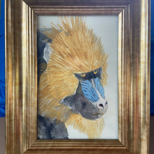 マンドリル 絵画 クボタユキ 通販 18412261｜Creema(クリーマ)