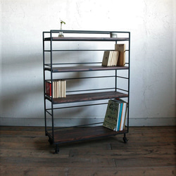 アイアンラック アイアンシェルフ オーダー家具 本棚 ターンテーブル台