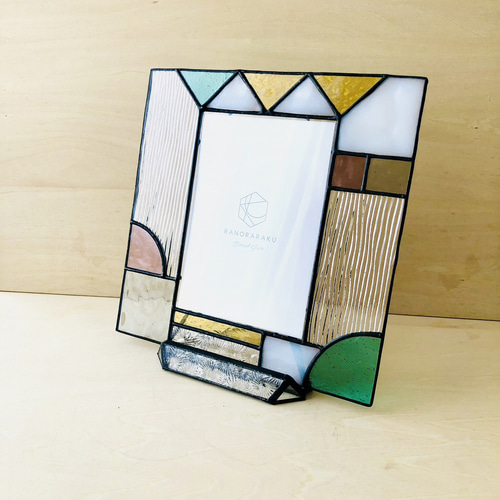 ステンドグラス フォトフレーム 写真立て 3つセット おしゃれ 海外風