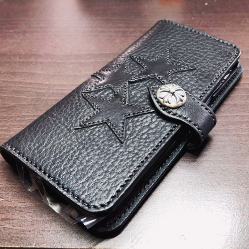 最高級革 iPhone普通・ミニサイズ用 スターパッチ3枚 iPhone16他