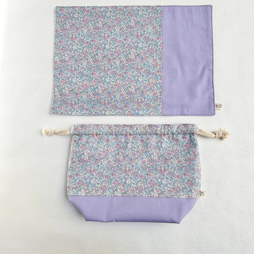 お弁当袋 ランチョンマットのセット【A tiny flower】コップ袋と