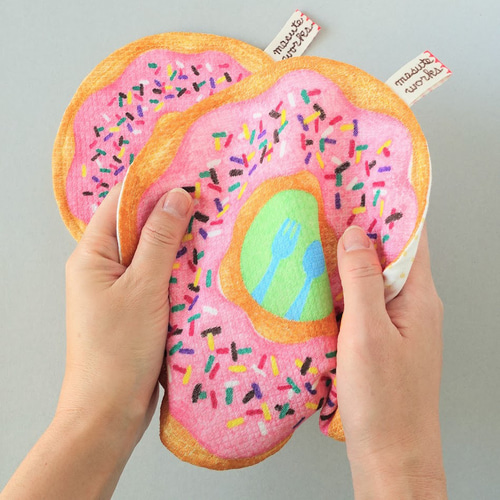 人と被らないギフト】大人・こども ガーゼハンカチセット ドーナツ