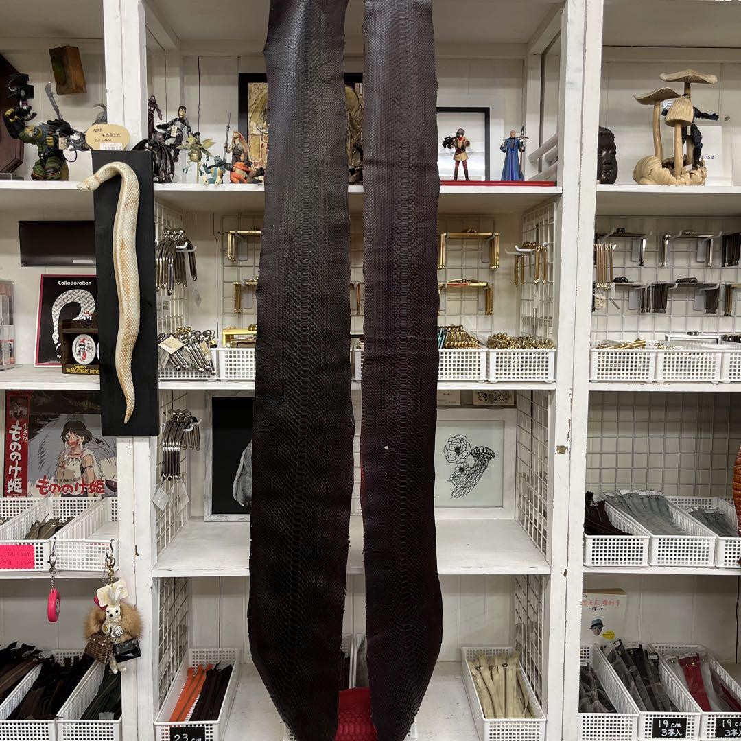 本革　ダイヤモンドパイソン　B/C 　ファルコンレッド　２７８㎝