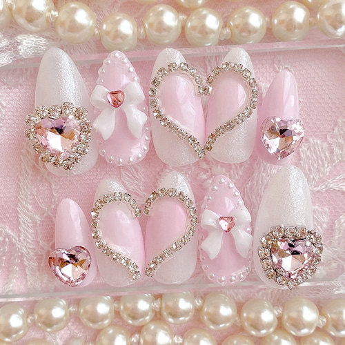 お急ぎ便B♥ ネイルチップ 量産型 チェック柄 シンプル ピンク ワンホン お急ぎ便B♥ ネイルチップ 量産型 チェック柄 シンプル ピンク