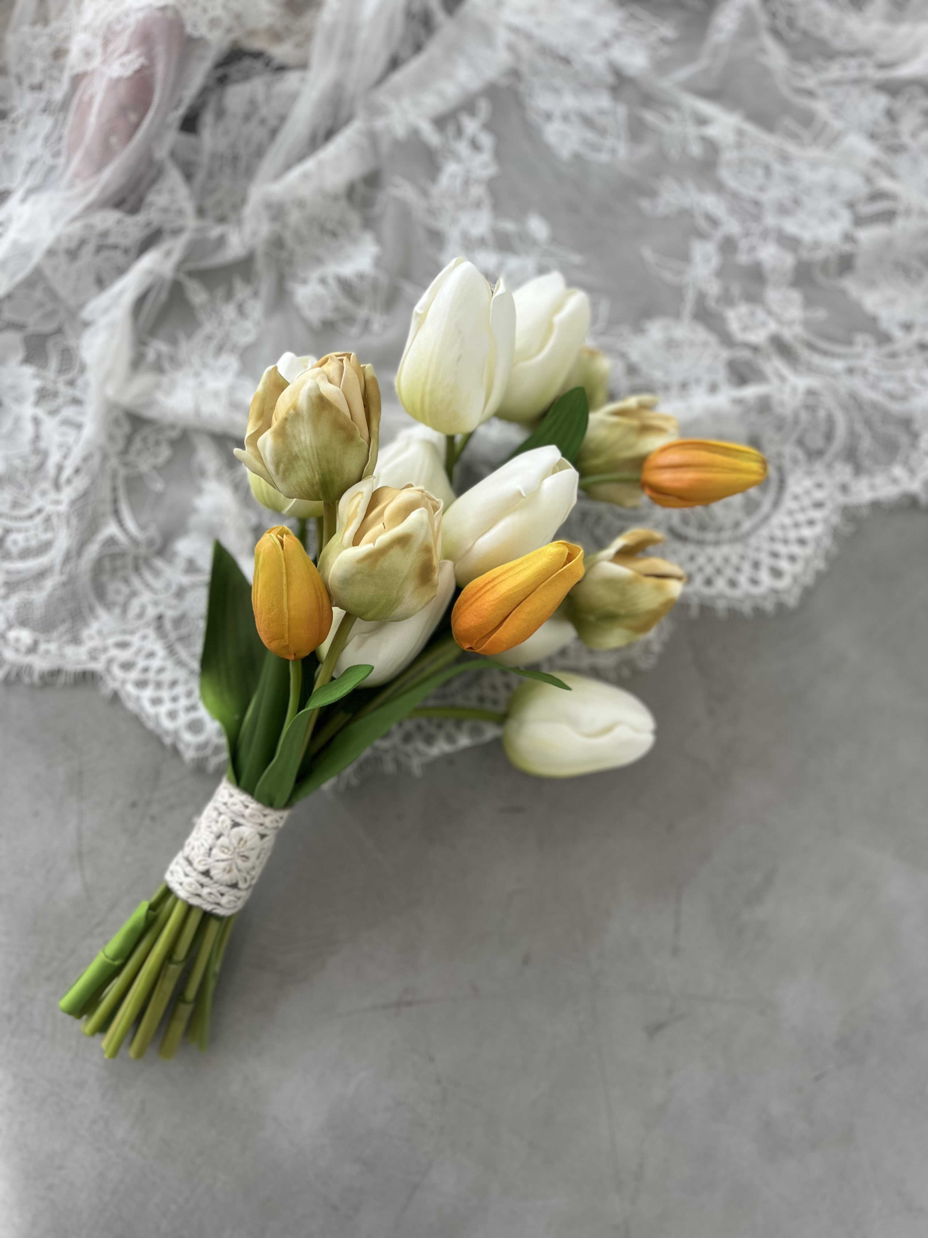 レンタル　結婚式　ブーケ　ウェディング　ビンテージ　チューリップ　個性的　　wedding