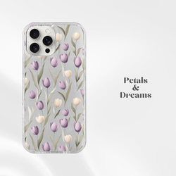 天然シェル♡キラキラ アイリス柄 ブルー オリジナルiPhoneケース フラワー 天然貝 螺鈿アート シェル 【 iPhone / Galaxy 対応】 ブルー