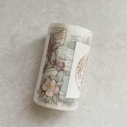 海外作家 五宝文創 マスキングテープ PET コラージュ素材 ジャーナル