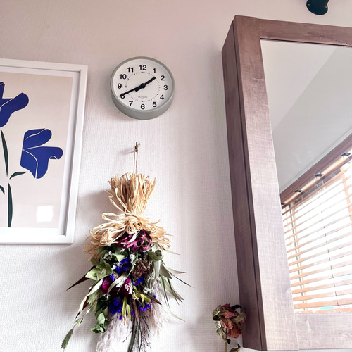 お手頃価格✨】パープル系ドライフラワースワッグ スワッグ moomou