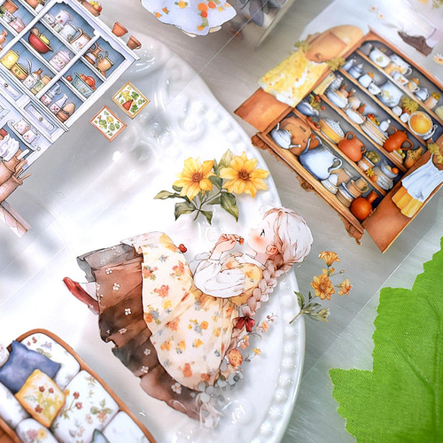 新発売 9月末消去 62ループ8巻 マステ 装飾 人物 海外