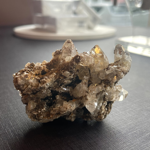 天然 水晶 原石 銀雲 母 曹長 石 付 雲母付き水晶 原石 天然石 omori&co 通販 18413381｜Creema(クリーマ)