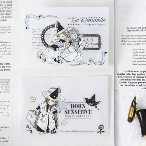 ロマンティックな手紙シリーズ マスキングテープ 英字 英文 PET マステ