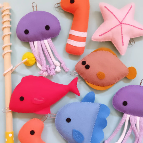 フェルト さかなつり 魚釣り おもちゃ・人形 sawasawa.village 通販