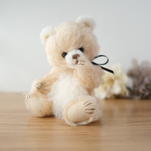 オープンマウスベア クリーム色 ぬいぐるみ TumTumBear 通販 18413652