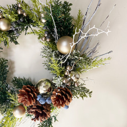 お正月飾りもち花リースNYD-12 しめ縄・しめ飾り リースの森工房 通販