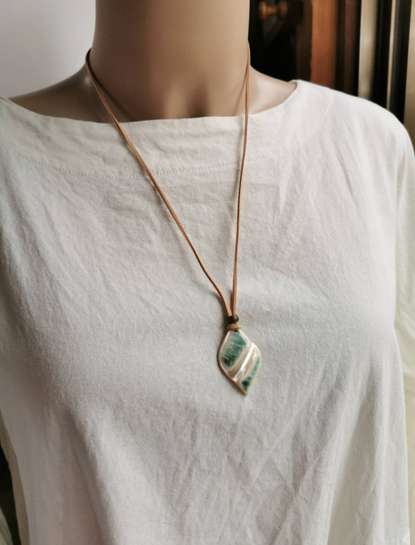 夜光貝磨きアクセサリー作りキット ✳【 しずく 】 13枚目の画像