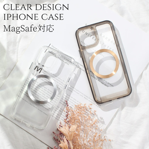 iphoneSE3 ケース クリア iphoneSE2 8 7 マグセーフ 大人かわいい