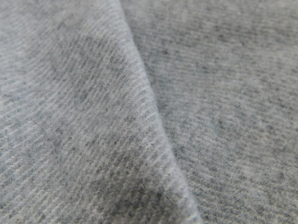 厚手コットンであったか☆両面起毛コットンツイルのワイドパンツ・グレー 2枚目の画像