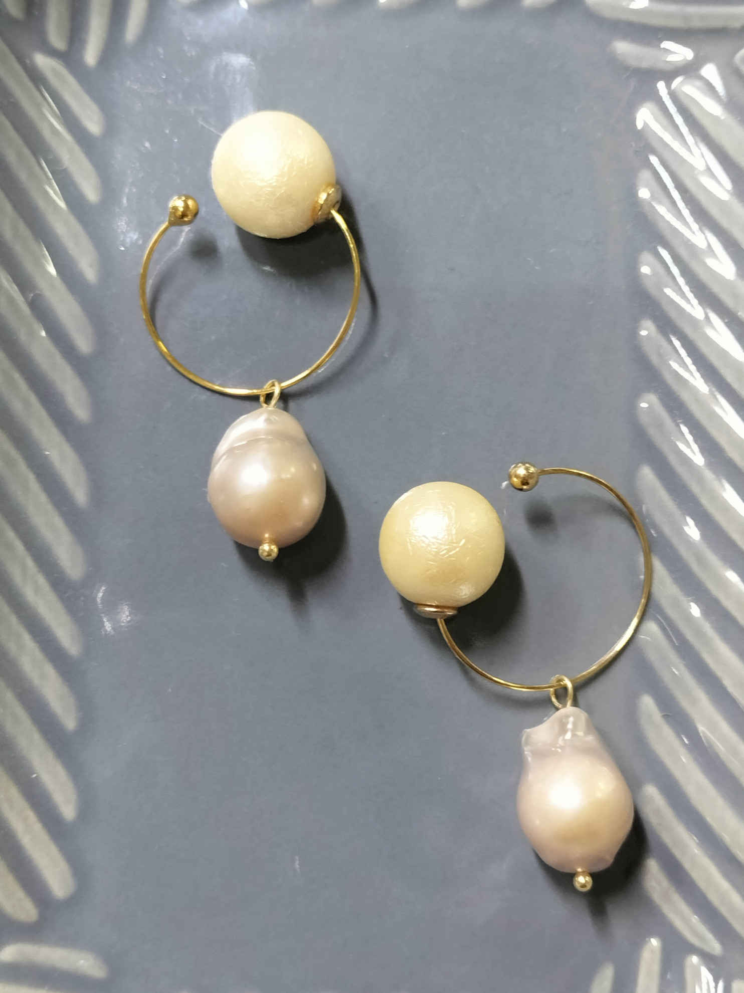 さとう式イヤーカフ[バロックオイスターパール]