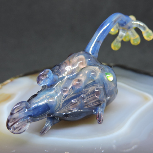 アンコウ鮟鱇さ深海魚小皿さらにカラトリーアクセサリーケース海魚