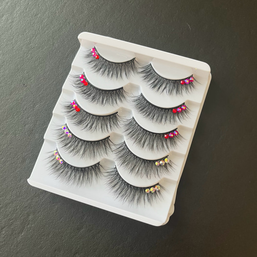 T-01 Ballroom つけまつ毛 ダンス 社交ダンス ベリーダンス メイク 赤