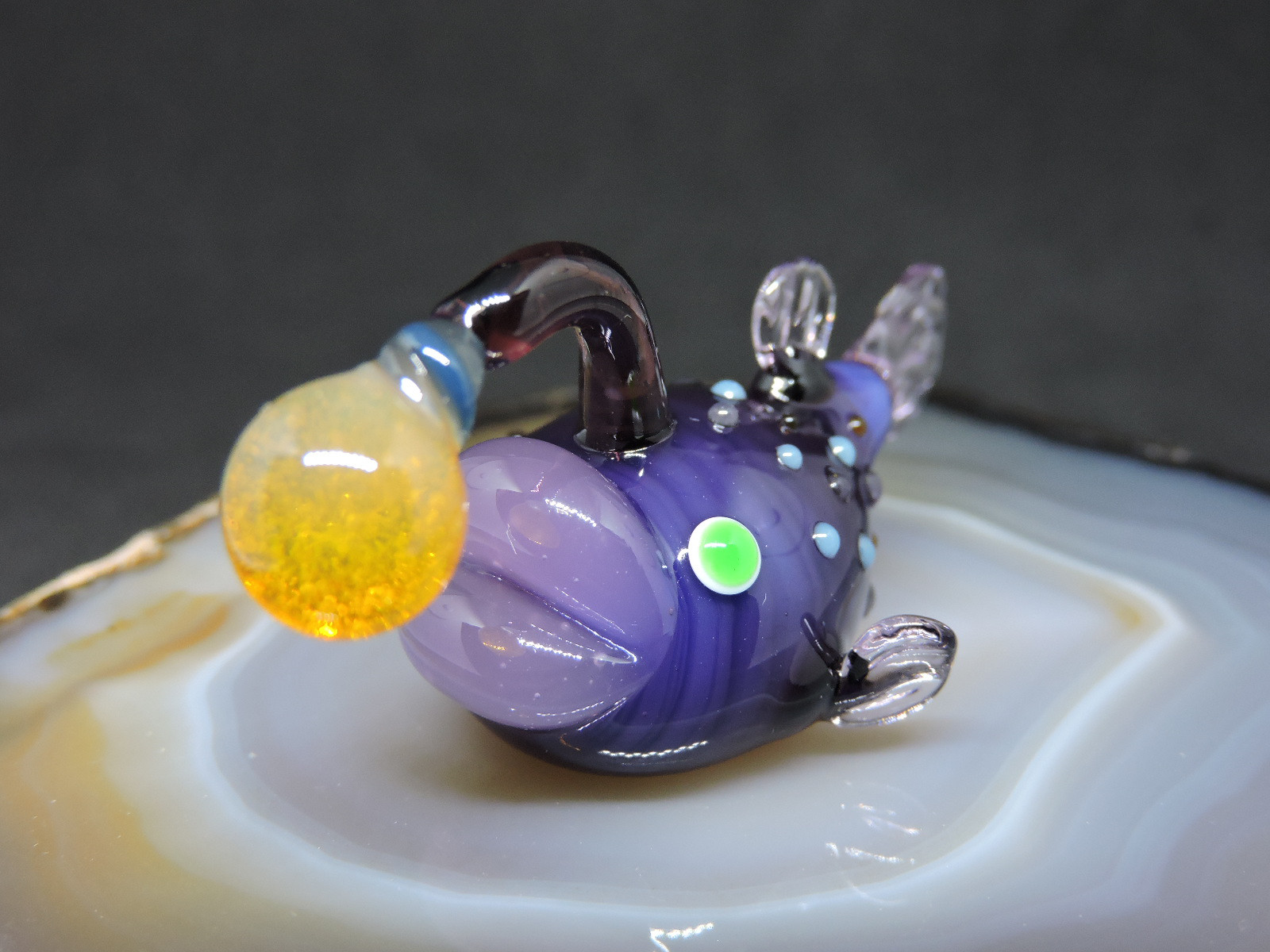 【新品☆未使用】銀被せ宙吹きガラスアート 置物 20021725_4.jpg