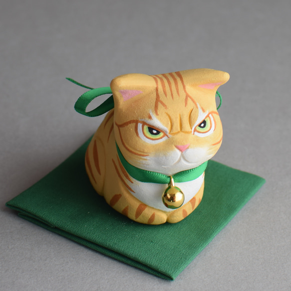 お怒りイカ耳香箱座り猫(茶トラ)【受注制作】 その他置物 城南窯 通販