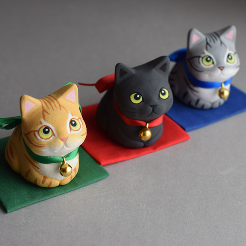 楽天市場】猫の置物 香箱座り(こうばこずわり)子猫 茶トラ