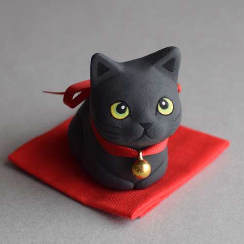 香箱座り猫(黒猫)【受注制作】 その他置物 城南窯 通販 18414517 香箱座り猫(黒猫)【受注制作】 その他置物 城南窯 通販 18414517