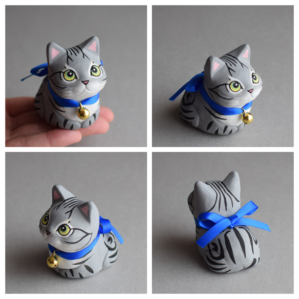 香箱座り猫(アメリカンショートヘア)【受注制作】 4枚目の画像