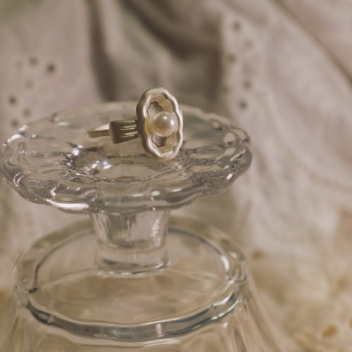 Stately Homes」パールプレートリング【Mrs.Pearl】／ シルバー