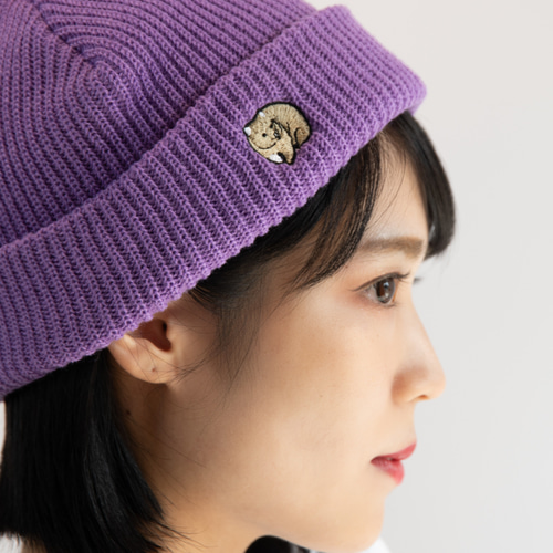 Acne Studios グレー ニット帽 ムーミン刺繍 Acne Studios - Acne Studios x Moomin ウールビーニー - ライト
