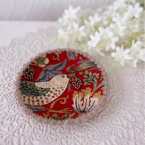 SALE】ウィリアムモリス.いちご泥棒／ミニトレイ／小物トレイ