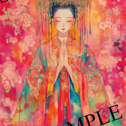 A4 ポスター コノハナサクヤヒメ 木花咲耶姫 グラフィックアート