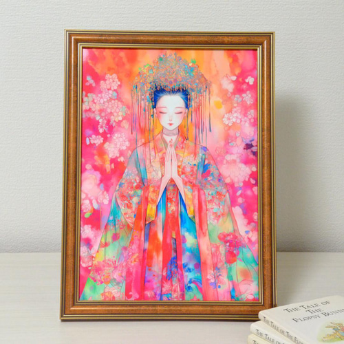 A4 ポスター コノハナサクヤヒメ 木花咲耶姫 グラフィックアート